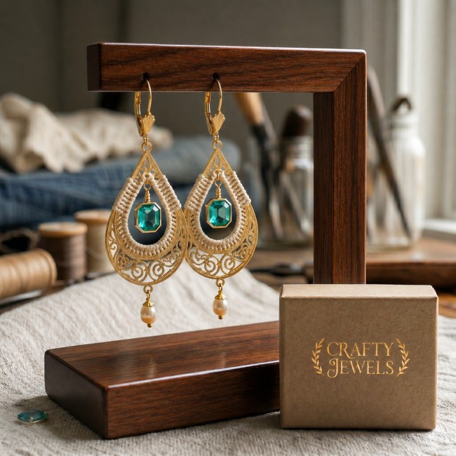 Vintage Tear Drop Earrings
